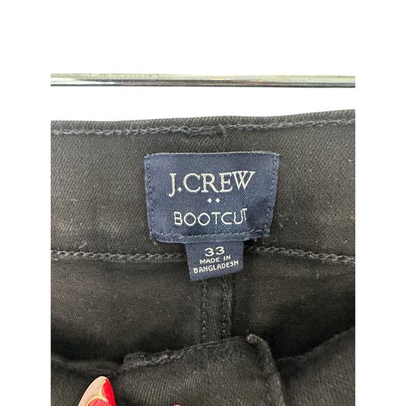 J.Crew Black Basic Casual All Day Stretch Bootcut‎ Jeans Size 33 Style BW338 - Picture 2 of 11